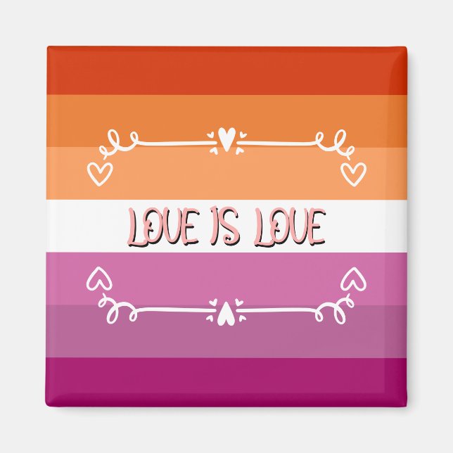 Liebe ist Liebe Pride Month Magnet (Vorne)