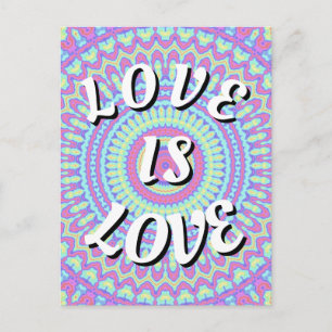 Liebe ist Liebe Pride Postkarte