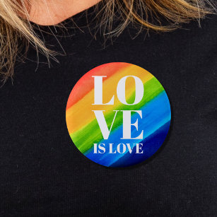 Liebe ist Liebe Pride Rainbow Button