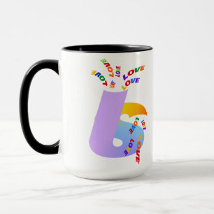 Liebe ist Liebe Pride-Typografie-Kunst Tasse