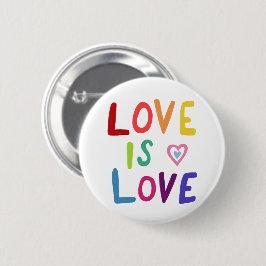 LIEBE IST LIEBE Prix Farbenfrohe Regenbogen Button