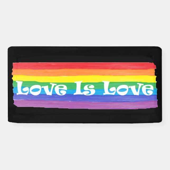 Liebe ist Liebe Rainbow Banner (Horizontal)