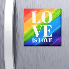 Liebe ist Liebe Rainbow Gay Pride Magnet