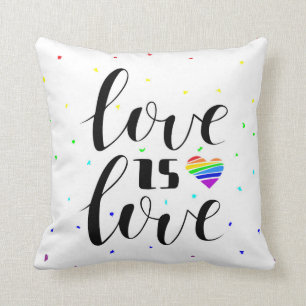 Liebe ist Liebe  Rainbow Hearts Kissen