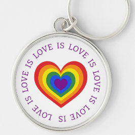 Liebe ist Liebe Rainbow Herz LGBTQ Prix Schlüsselanhänger