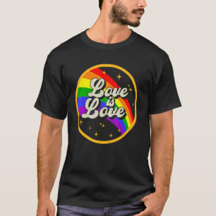 Liebe ist Liebe Rainbow LGBT Lesbische Schwulensch T-Shirt