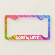 Liebe ist Liebe Rainbow License Platmes Frames