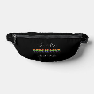 Liebe ist Liebe Regenbogen LGBTQ Bauchtasche