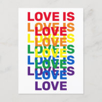 Liebe ist Liebe Regenbogen moderne Typografie cool