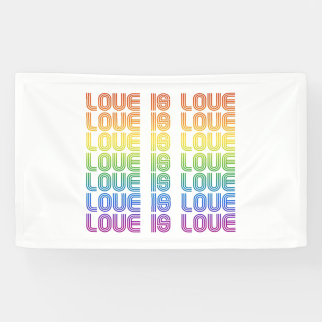Liebe ist Liebe Retro Banner (Horizontal)