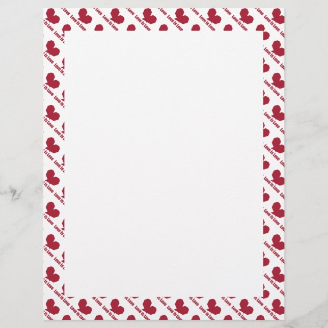 Liebe ist Liebe rotes Herz (Vorderseite)