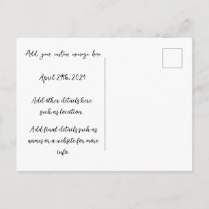 Liebe ist Liebe Save the Date oder Ankündigung Postkarte