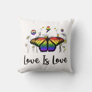 Liebe ist Liebe Schmetterling Kissen für Paare