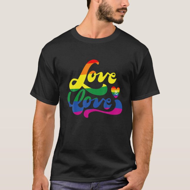 Liebe ist Liebe Shirt Gay Pride Shirts (Vorderseite)