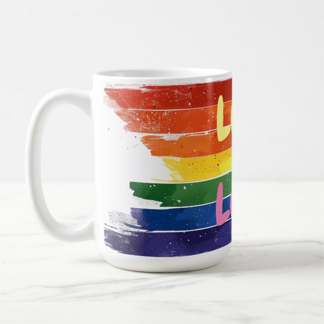 Liebe ist Liebe, Stolz Design Kaffeetasse (Links)