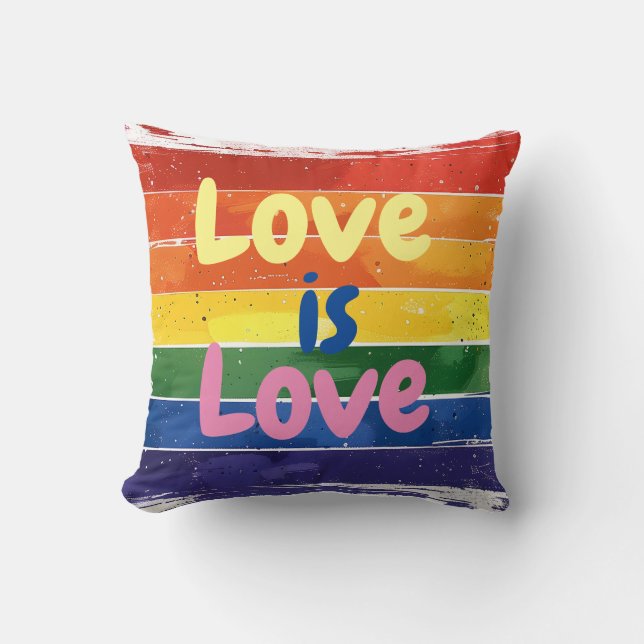 Liebe ist Liebe, Stolz Design Kissen (Vorderseite)