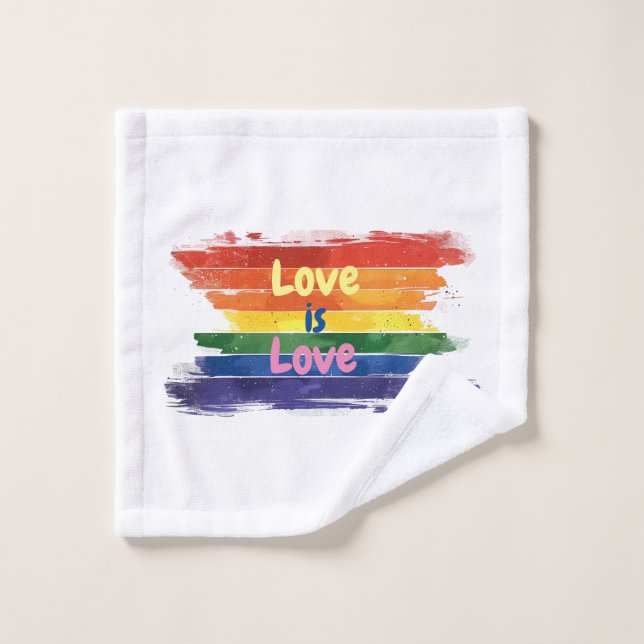 Liebe ist Liebe, Stolz Design Waschlappen (Waschlappen)