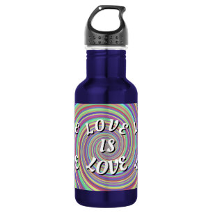 Liebe ist Liebe-Stolz Edelstahlflasche