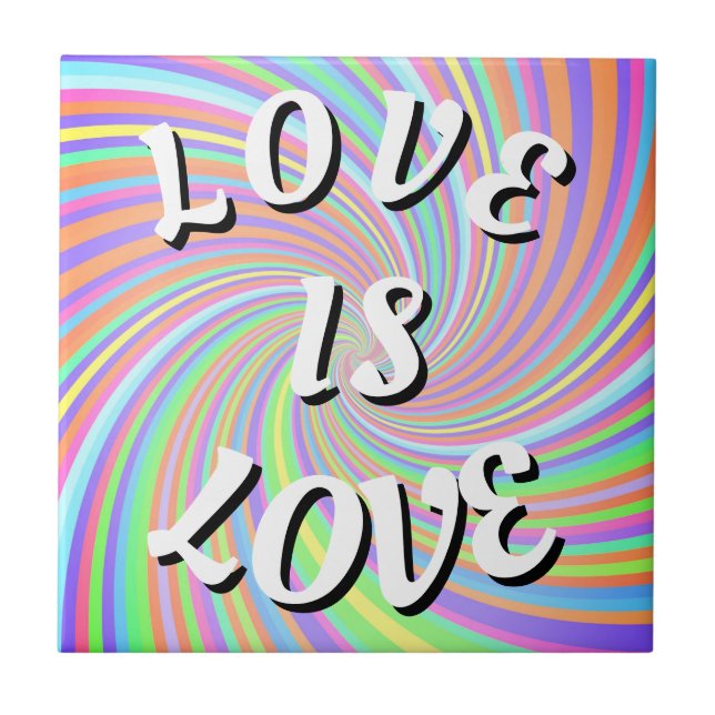 Liebe ist Liebe-Stolz Fliese (Vorderseite)