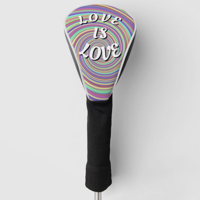 Liebe ist Liebe-Stolz Golf Headcover (Vorderseite)