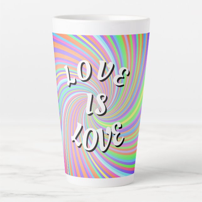 Liebe ist Liebe-Stolz Milchtasse (Vorderseite)