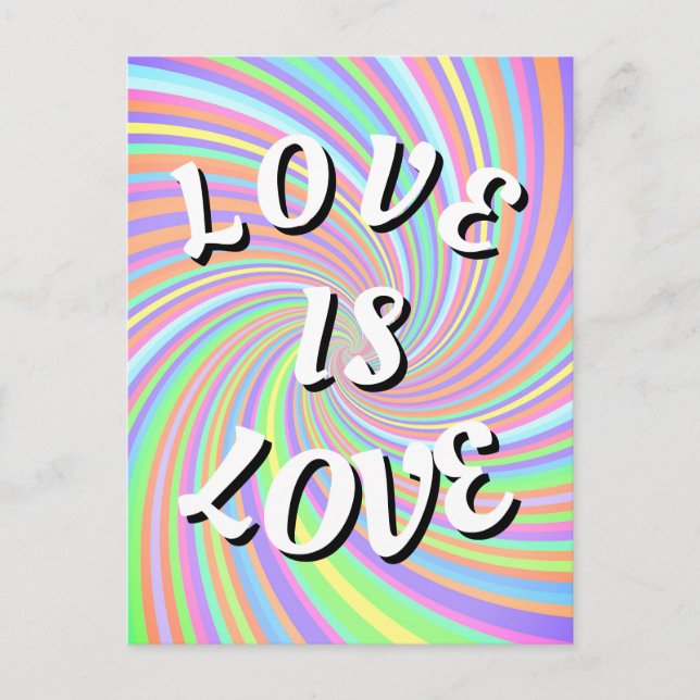 Liebe ist Liebe-Stolz Postkarte (Vorderseite)