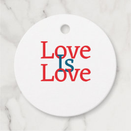 Liebe ist Liebe Stolz rot Juni LGBTQ Einfachtext Geschenkanhänger