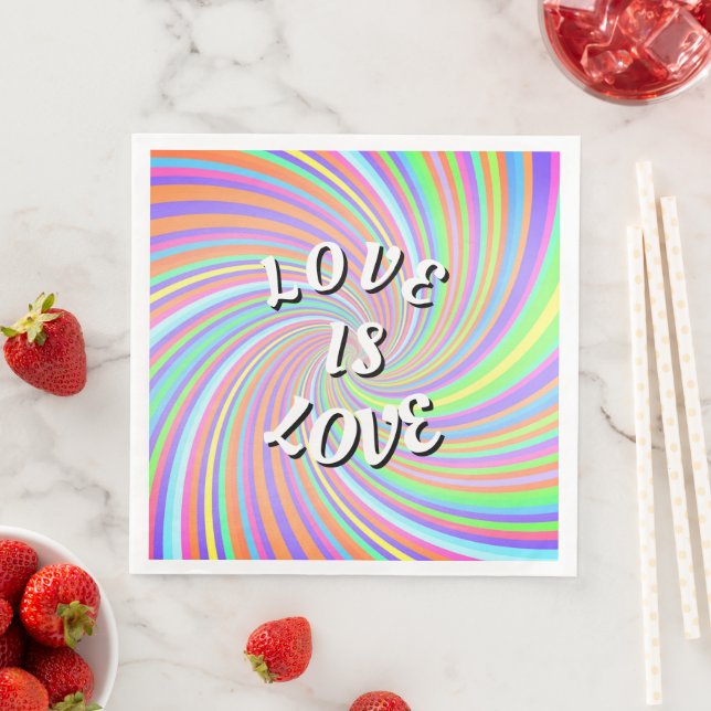 Liebe ist Liebe-Stolz Serviette (Beispiel)