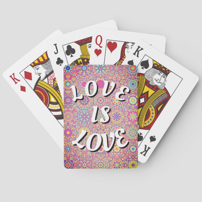 Liebe ist Liebe-Stolz Spielkarten (Rückseite)