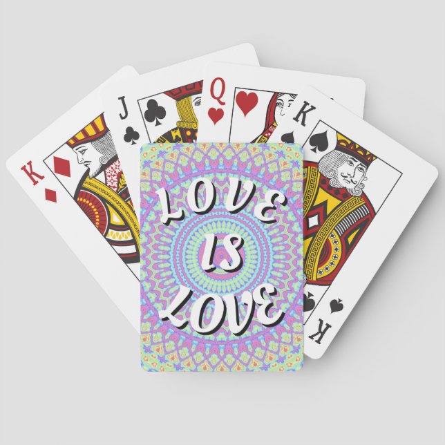 Liebe ist Liebe-Stolz Spielkarten (Rückseite)
