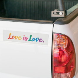 Liebe ist Liebe Stoßfänger Autoaufkleber