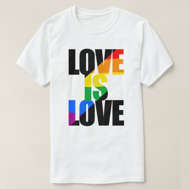 Liebe ist Liebe T-Shirt (Design vorne)