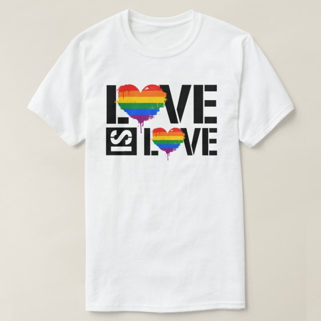 Liebe ist Liebe T-Shirt (Design vorne)
