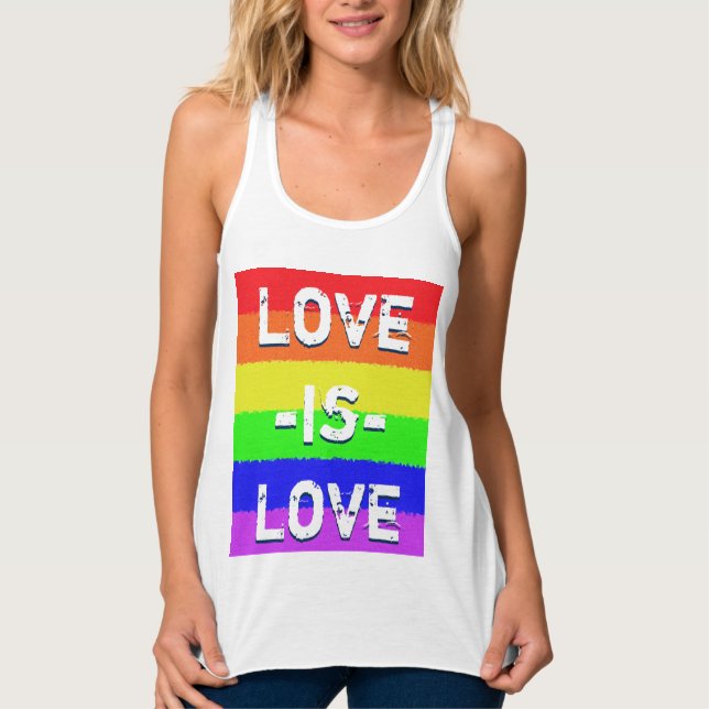 Liebe ist Liebe Tank Top (Vorderseite)