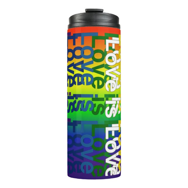 Liebe ist Liebe Thermosbecher (Vorderseite)