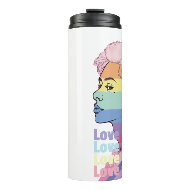 Liebe ist Liebe Thermosbecher (Vorderseite)