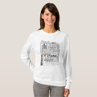 Liebe ist Liebe, Wort-Angelegenheit T-Shirt