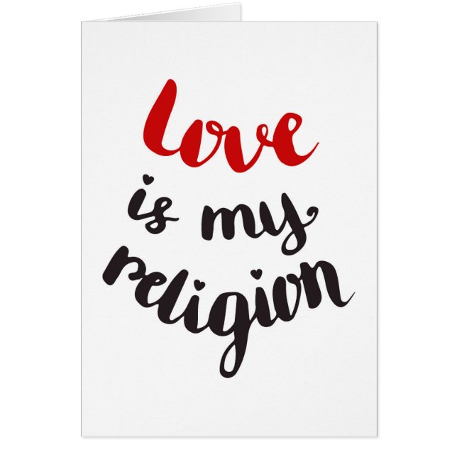 Liebe ist meine Religion (Vorne)