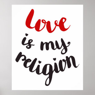 Liebe ist meine Religion Poster