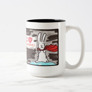 Liebe ist meine Supermacht Zweifarbige Tasse