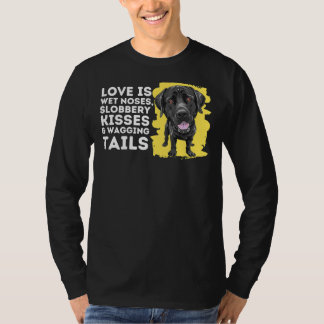 Liebe ist Nassnase Labrador Retriever Dog Owner T-Shirt