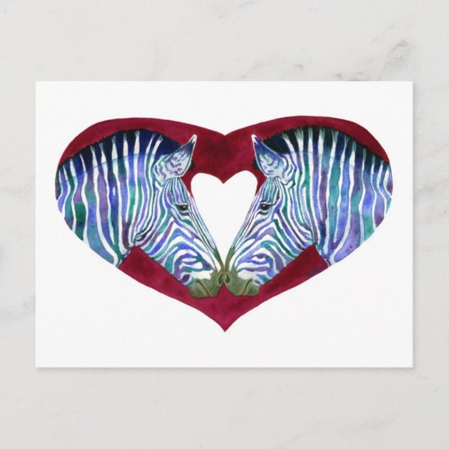 "Liebe ist nicht schwarz & weiß" Postkarte (Vorderseite)