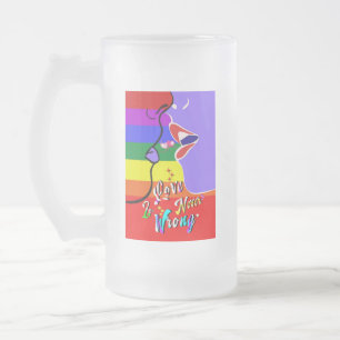 Liebe ist nie falscher Stolz Mattglas Bierglas