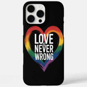 Liebe ist niemals falsch Pride Month LGBT iPhone 16 Pro Max Hülle