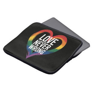 Liebe ist niemals falsch Pride Month LGBT Laptopschutzhülle