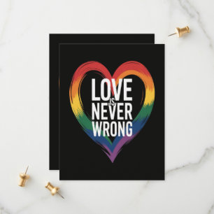 Liebe ist niemals falsch Pride Month LGBT Save The Date