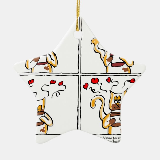 Liebe ist Nutella Keramik Ornament (Vorne)