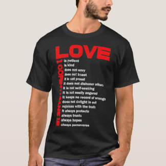 Liebe ist Patient 1 Korinther T-Shirt