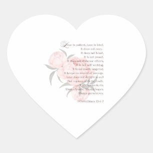 Liebe ist Patient - Heirat mit Schrift Herz-Aufkleber