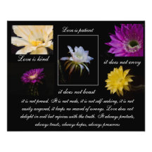Liebe ist Patient, Liebe ist freundlich Blume-Stil